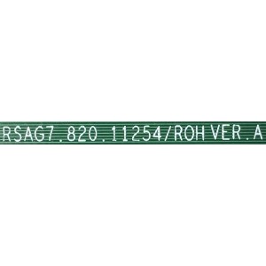 T-CON PARA TV HISENSE / NUMERO DE PARTE 292572 / RSAG7.820.11254/ROH / TG217H30XC / 303421 / PANEL HD550Y1U62-T0L6/GM/CKD3A/ROH / DISPLAY PT550GS01-3 VER.2.3 / MODELO 55R7G5